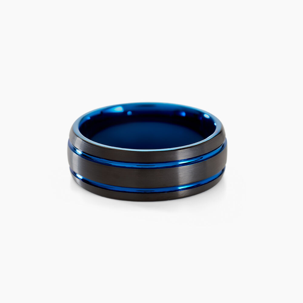 Bague Acier Bleu - Bagues grosses Homme | Marc Orian