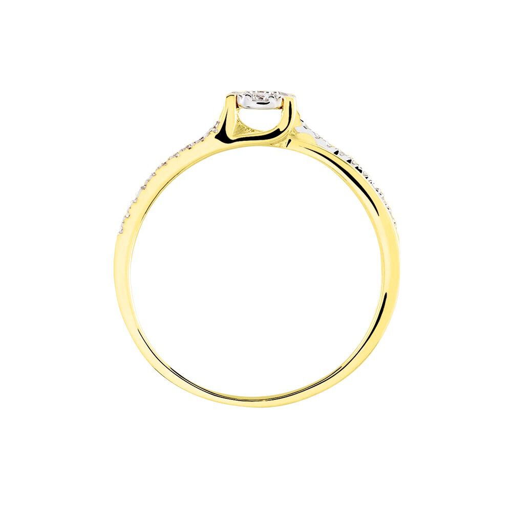 Bague Or Jaune Josane Diamants - Bagues pierres précieuses Femme | Marc Orian