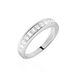 Demi Alliance Heket Argent Blanc Oxyde De Zirconium - Alliances Femme | Marc Orian
