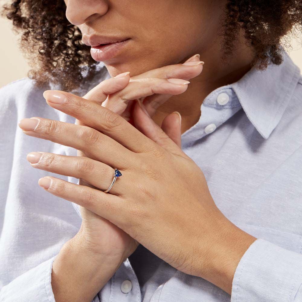 Bague Solitaire Kelvyn Argent Blanc Oxyde De Zirconium - Solitaires Femme | Marc Orian