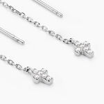 Boucles D'oreilles Pendantes Siem Argent Blanc Oxyde De Zirconium - Pendantes Femme | Marc Orian
