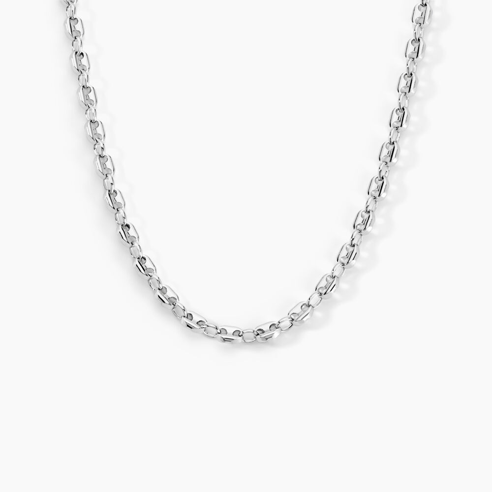Collier Carrus Argent Blanc - Chaines Homme | Marc Orian