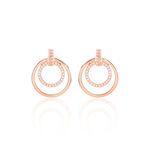 Boucles D'oreilles Pendantes Silvana Argent Rose Oxyde De Zirconium - Pendantes Femme | Marc Orian