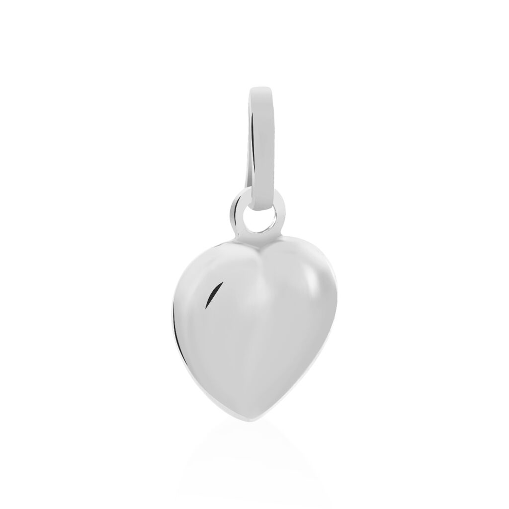 Pendentif Eudocie Coeur Lisse Or Blanc - Pendentifs Famille | Marc Orian