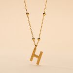 Collier Plaqu&eacute; Or Jaune Lettra - Colliers fantaisie Femme | Marc Orian