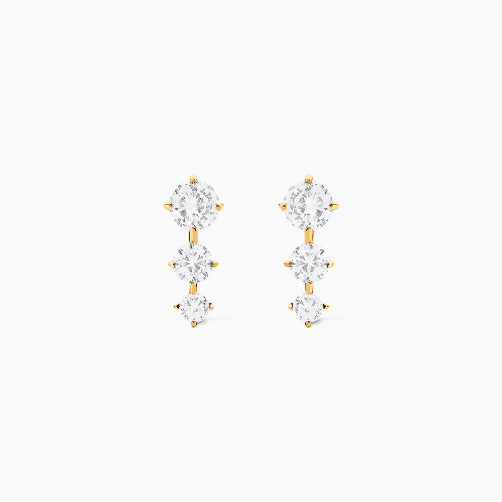 Bijoux D'oreilles Raffaele Or Jaune Oxyde De Zirconium - Piercings d'oreilles Femme | Marc Orian