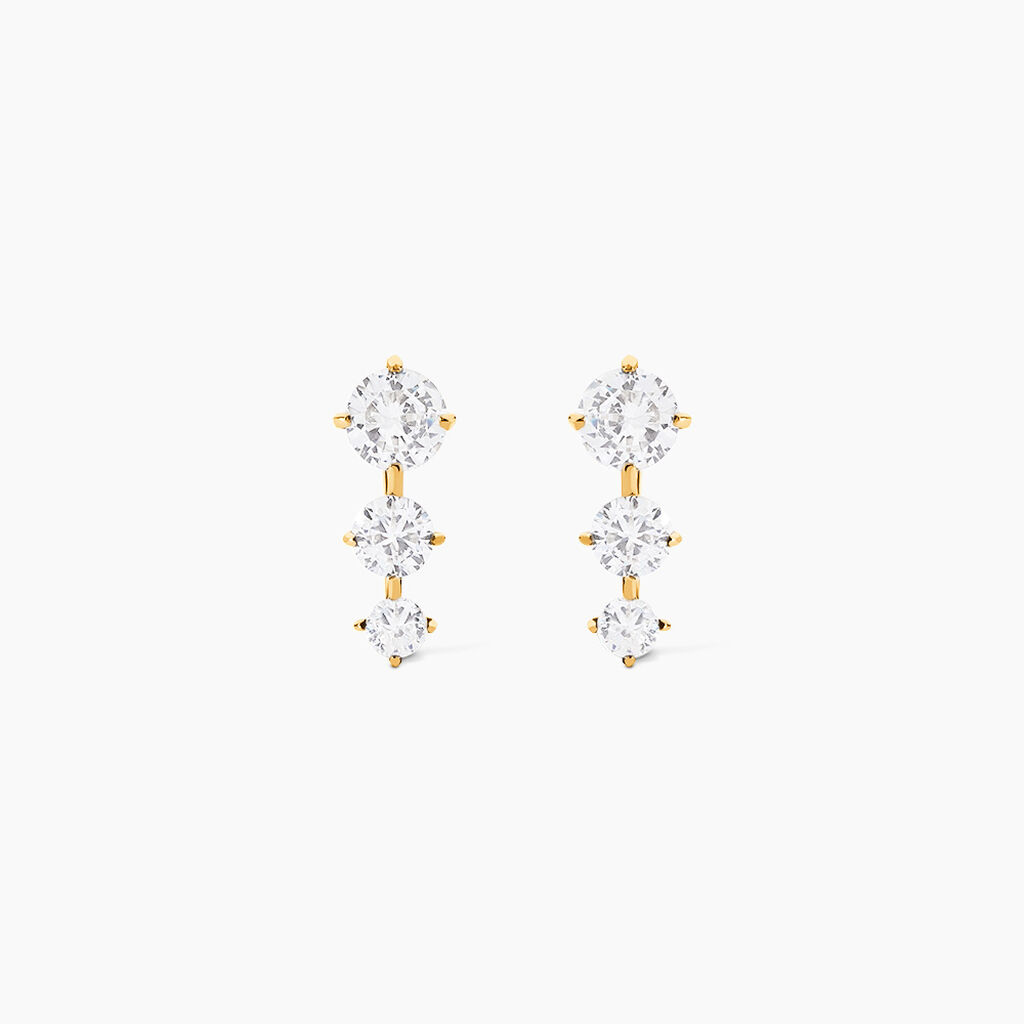 Bijoux D'oreilles Raffaele Or Jaune Oxyde De Zirconium - Piercings d'oreilles Femme | Marc Orian
