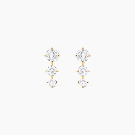 Bijoux D'oreilles Raffaele Or Jaune Oxyde De Zirconium - Piercings d'oreilles Femme | Marc Orian
