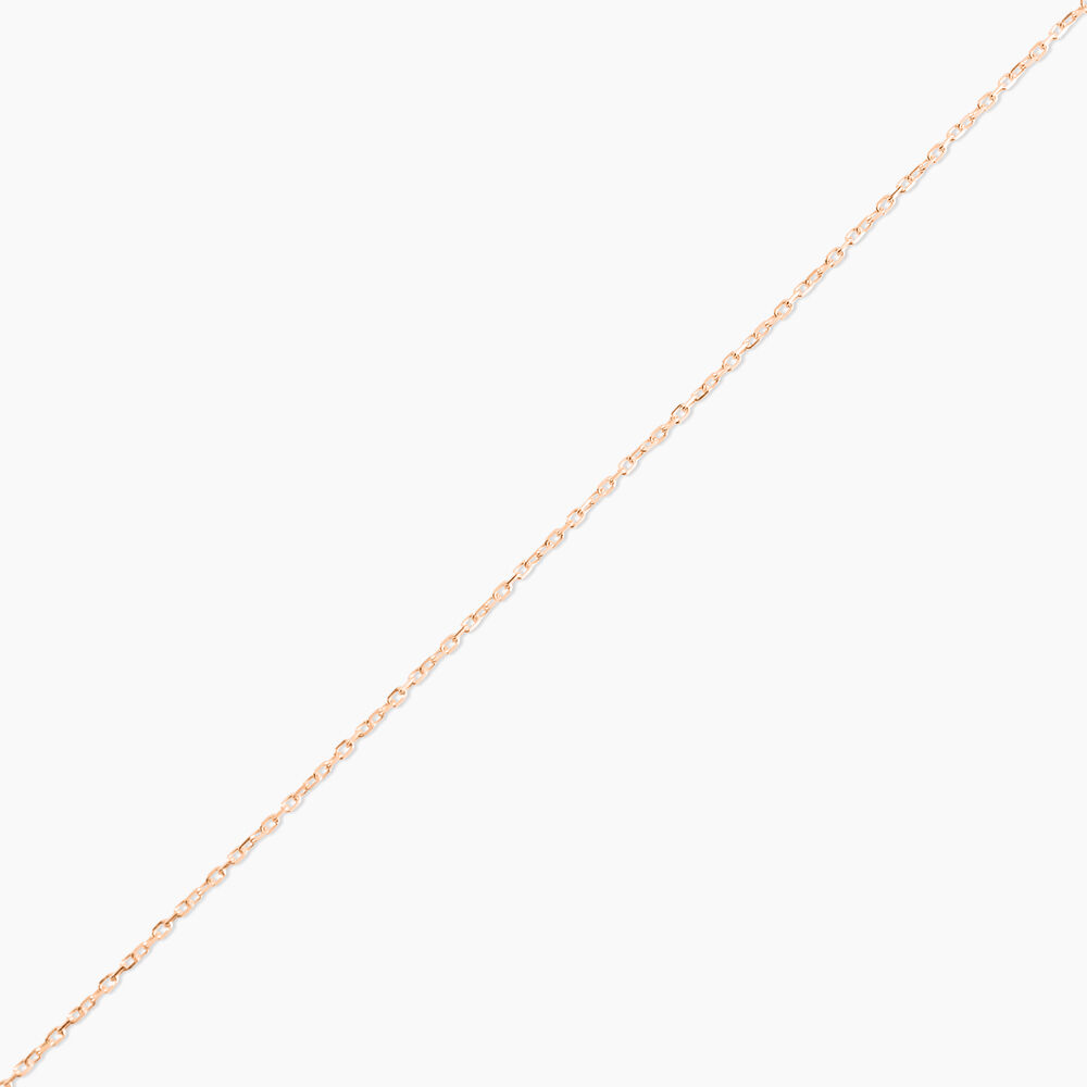 Cha&icirc;ne Igoa Maille For&ccedil;at Diamantee Or Rose - Chaines Femme | Marc Orian