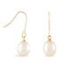 Boucles D'oreilles Pendantes Baroque Or Jaune Perle De Culture - Boucles d'oreilles mariage Femme | Marc Orian