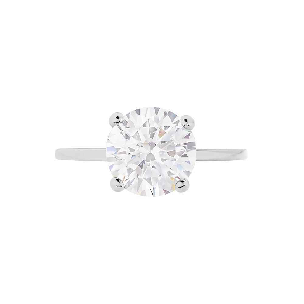Bague solitaire zirconium Clearance