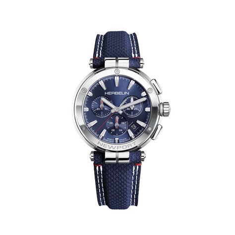 Montre Herbelin Newport Chrono Bleu - Montres &eacute;tanches Homme | Marc Orian