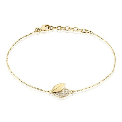Bracelet Plaqué Or Jaune Simao Oxydes De Zirconium - Bracelets chaînes Femme | Marc Orian