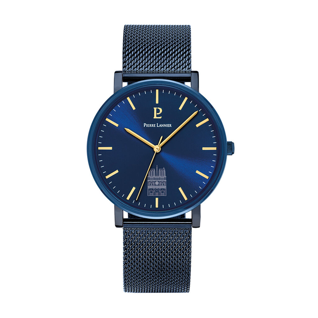 Montre Pierre Lannier Coeur Battant Bleu - Montres &eacute;tanches Homme | Marc Orian