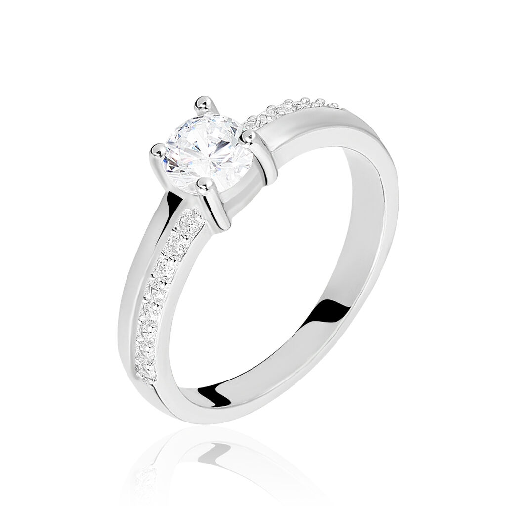 Bague Mayssara Argent Blanc Oxyde De Zirconium - Bagues avec pierre Femme | Marc Orian