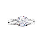 Solitaire Or Blanc Oxyde De Zirconium - Solitaires Femme | Marc Orian