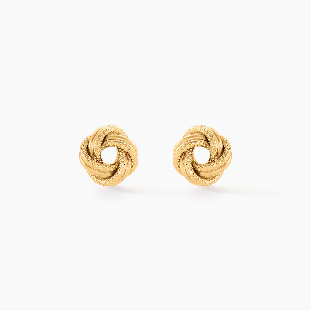 Boucles D'oreilles Puces Nils Or Jaune - Puces Femme | Marc Orian