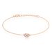 Bracelet Gino Argent Rose Oxyde De Zirconium - Bracelets chaînes Femme | Marc Orian