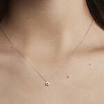 Collier Nazha Or Blanc Oxyde De Zirconium - Colliers avec pierres Femme | Marc Orian