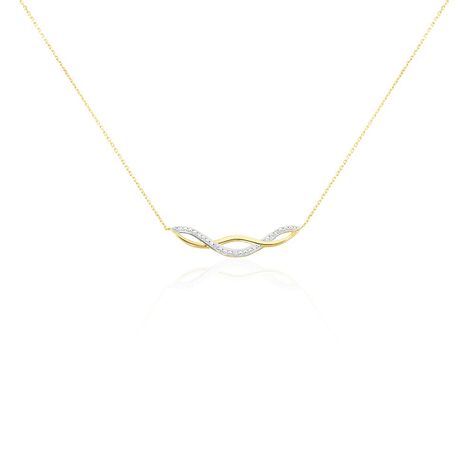 Collier Or Jaune Abisai Diamants - Colliers avec pierres Femme | Marc Orian