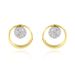 Boucles D'oreilles Puces Or Jaune Laberiane Diamants - Puces Femme | Marc Orian