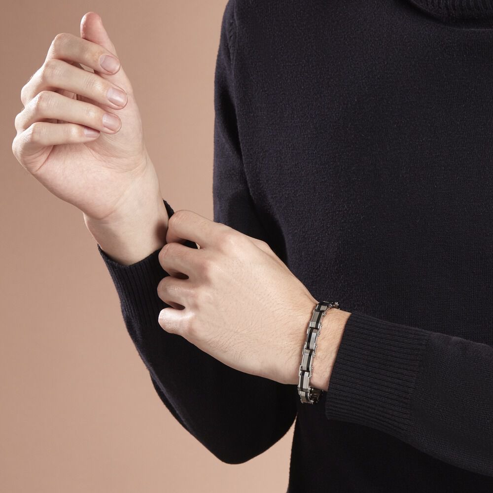 Bracelet Jordi Acier Bicolore - Bracelets chaînes Homme | Marc Orian