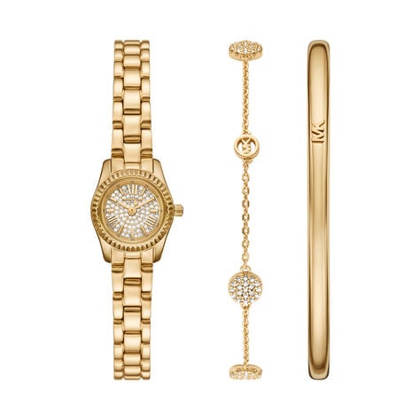 Coffret De Montre Michael Kors Micro Lexington Dor&eacute; - Montres &eacute;tanches Femme | Marc Orian