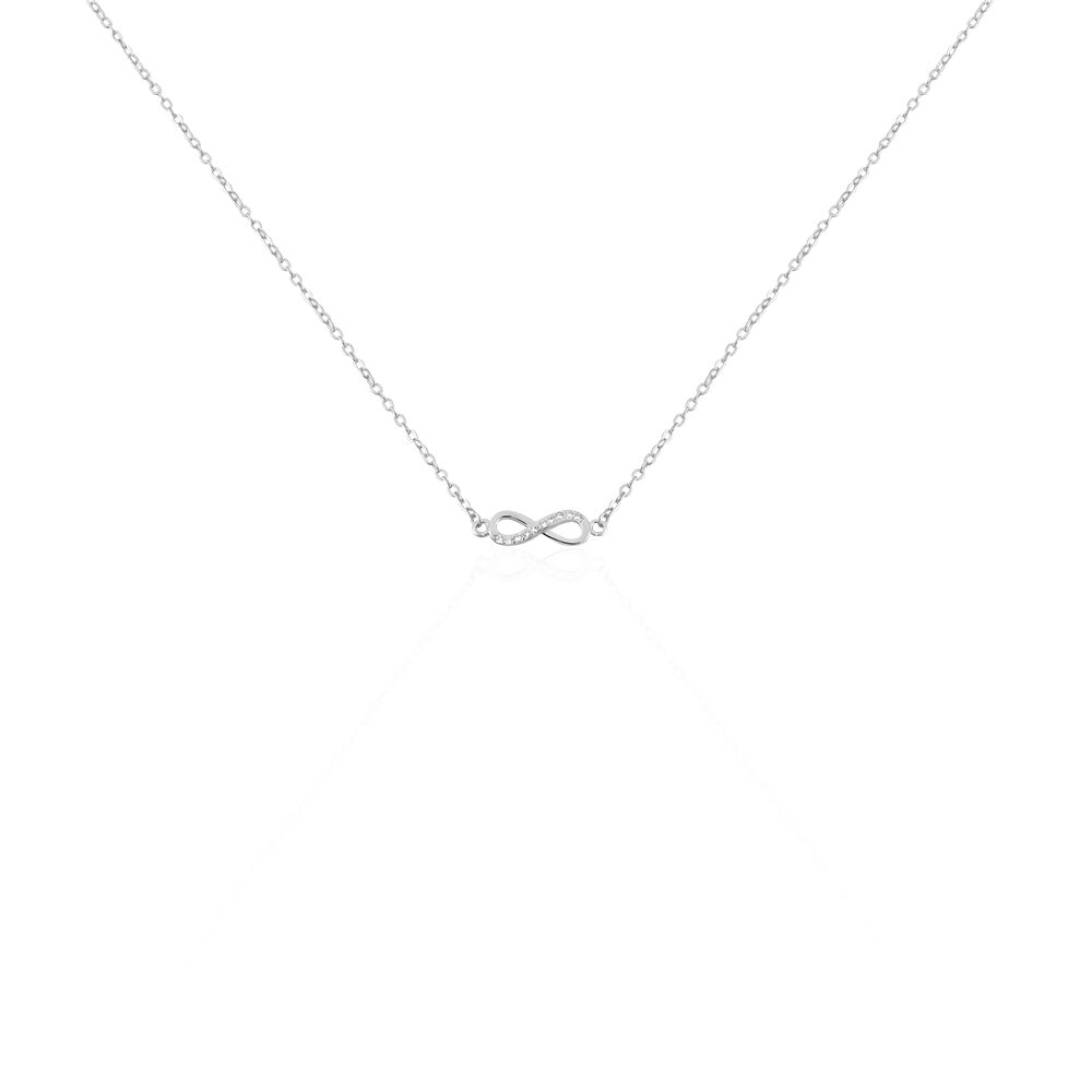Collier Immortelle Argent Blanc Oxyde De Zirconium - Colliers avec pierres Femme | Marc Orian