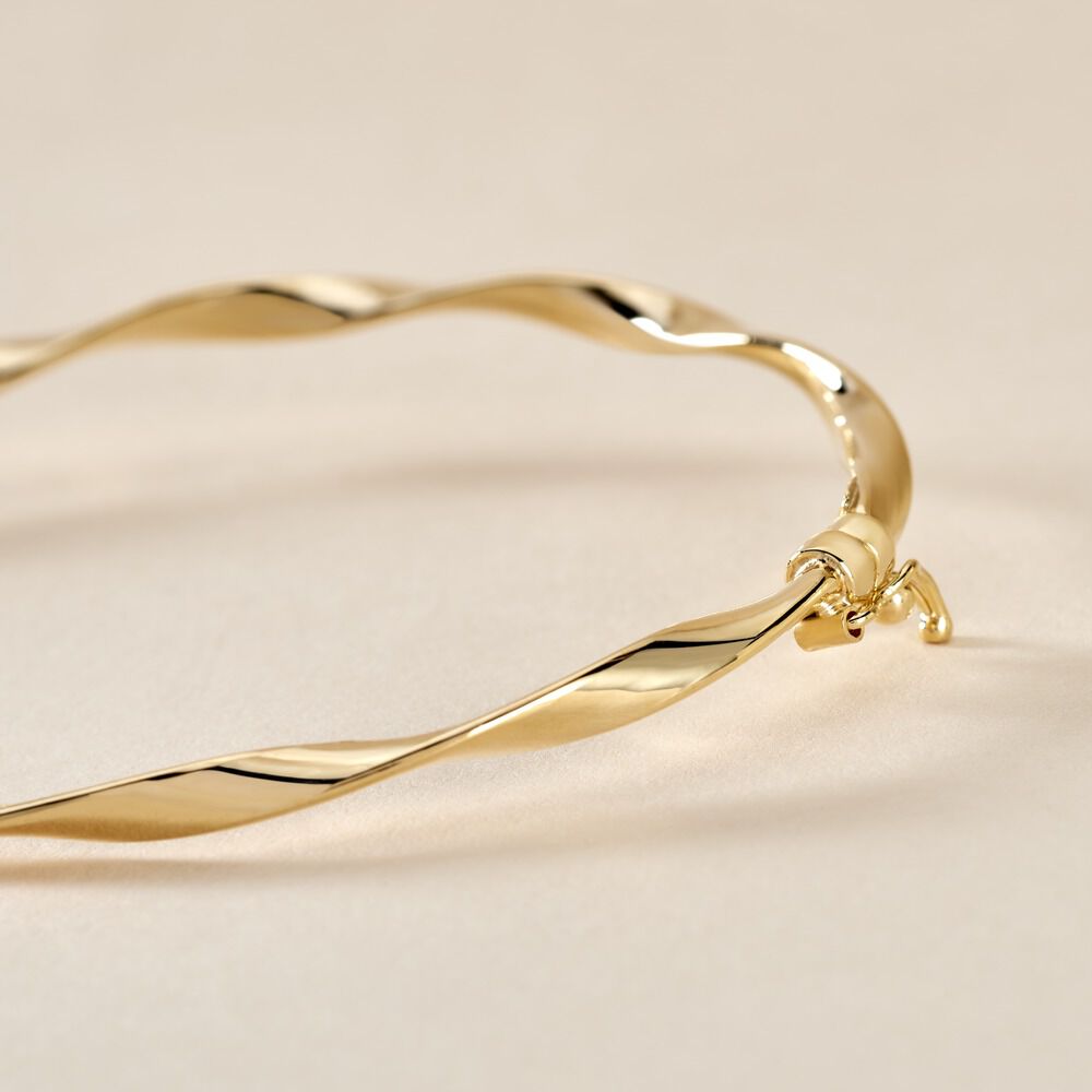 Bracelet Jonc Anaisaae Torsade Or Jaune - Bracelets joncs Femme | Marc Orian