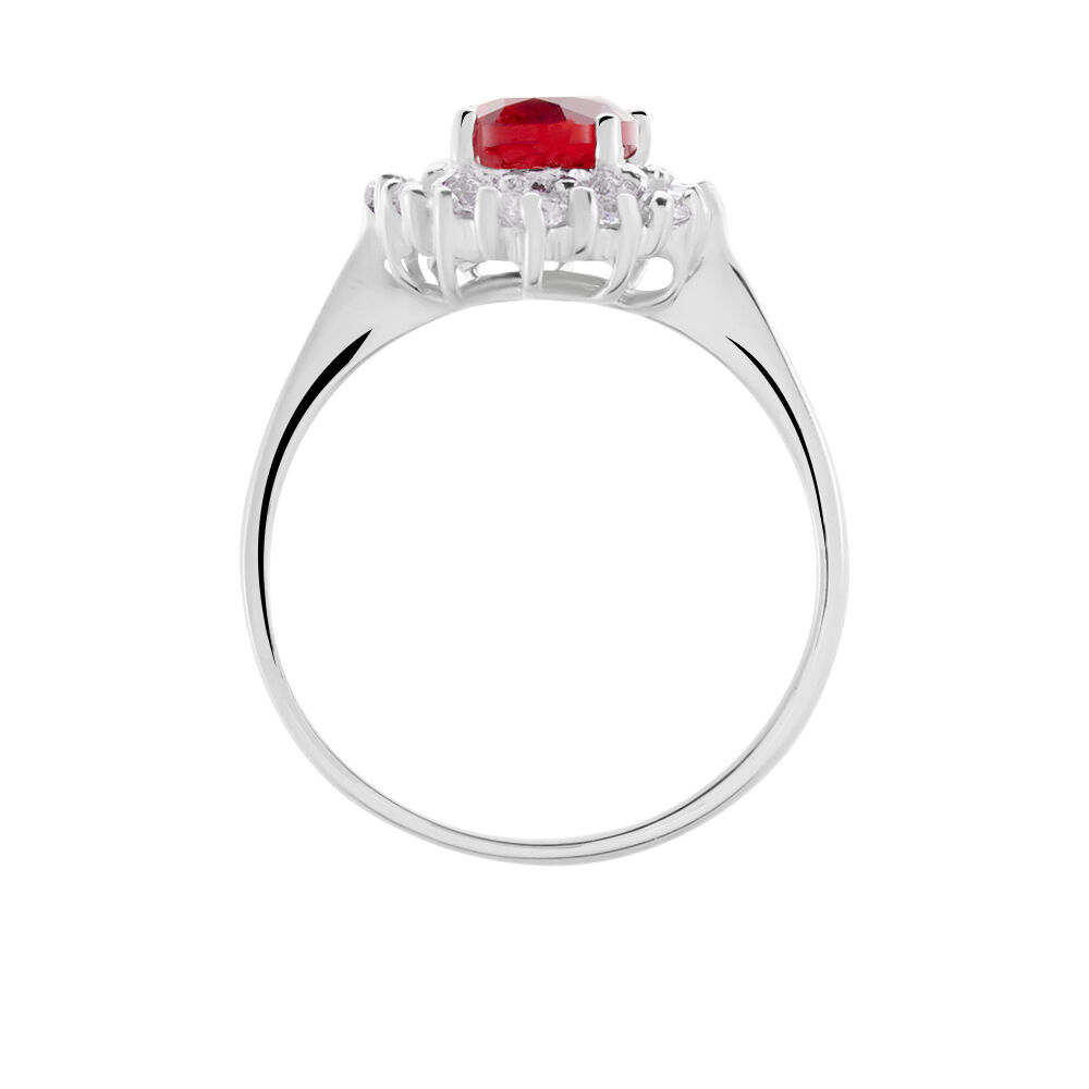 Bague Perez 2 Argent Blanc Oxyde De Zirconium - Solitaires Femme | Marc Orian