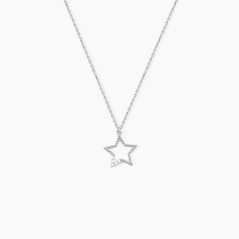 Collier Gyliane Argent Blanc Oxyde De Zirconium - Colliers avec pierres Femme | Marc Orian