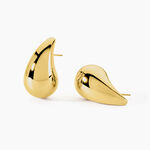 Boucles D'oreilles Puces Xenia Acier Jaune - Puces Femme | Marc Orian