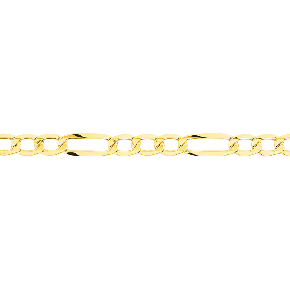 Bracelet Or Jaune Maille Altern&eacute;e 1/3 - Bracelets mailles Femme | Marc Orian