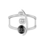 Bague Cleya Argent Blanc C&eacute;ramique - Bijoux fantaisie Femme | Marc Orian