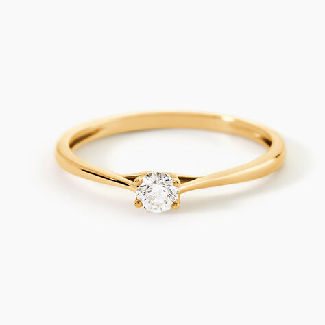 Bague Solitaire Or Jaune Solenia Diamant - Solitaires Femme | Marc Orian
