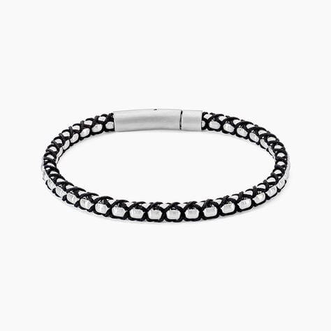 Bracelet Baggio Acier Blanc - Bracelets cordons Homme | Marc Orian