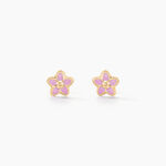 Boucles D'oreilles Puces Talyaa Or Jaune - Puces Enfant | Marc Orian