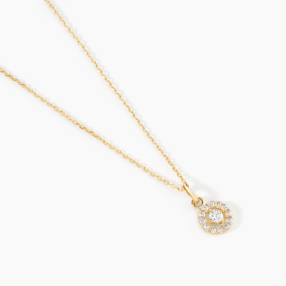 Collier Tahera Or Jaune Oxyde De Zirconium - Colliers avec pierres Femme | Marc Orian