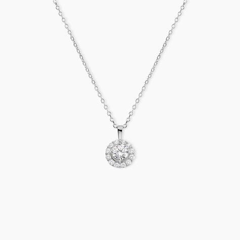 Collier Princess Argent Blanc Oxyde De Zirconium - Colliers avec pierres Femme | Marc Orian