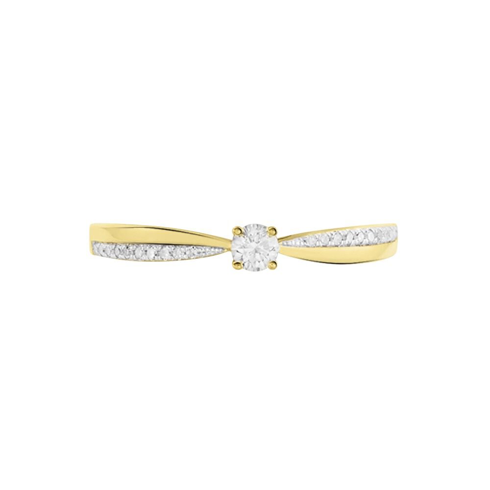 Bague Solitaire Finesse Or Jaune Diamant - Solitaires Femme | Marc Orian