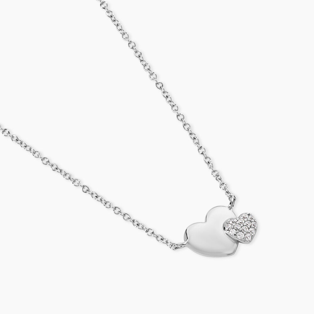 Collier Flamen Argent Blanc Oxyde De Zirconium - Colliers avec pierres Femme | Marc Orian