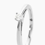 Bague Solitaire Iris Or Blanc Diamant - Solitaires Femme | Marc Orian