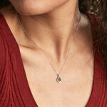 Collier Angelika Or Blanc Emeraude Et Diamant - Colliers avec pierres Femme | Marc Orian