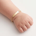 Bracelet Identit&eacute; Etheline Maille Gourmette Or Jaune - Gourmettes Enfant | Marc Orian