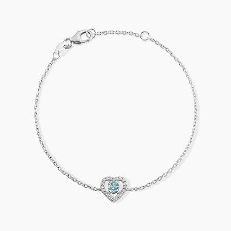 Bracelet Suzon Argent Blanc Oxyde De Zirconium - Bracelets chaînes Femme | Marc Orian