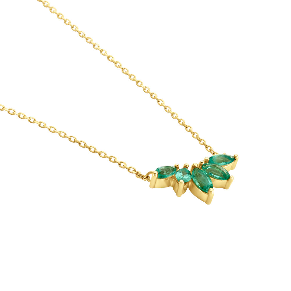 Collier Josslyn Or Jaune Emeraude - Colliers avec pierres Femme | Marc Orian