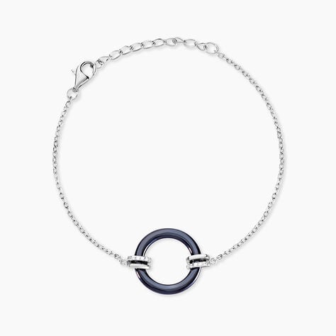 Bracelet Bertillianne Argent Blanc C&eacute;ramique Et Oxyde De Zirconium - Bracelets fantaisie Femme | Marc Orian