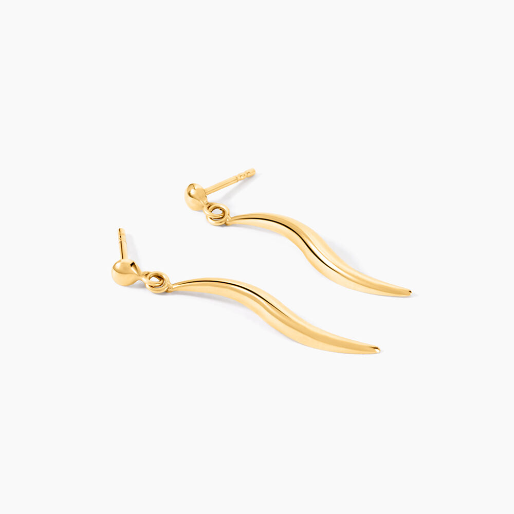 Boucles D'Oreilles Pendantes Suvi Or Jaune - Pendantes Femme | Marc Orian