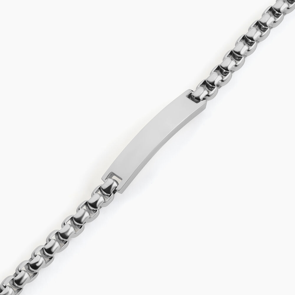 Bracelet Identite Acier Blanc Doryan - Gourmettes Homme | Marc Orian