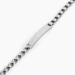 Bracelet Identite Acier Blanc Doryan - Gourmettes Homme | Marc Orian